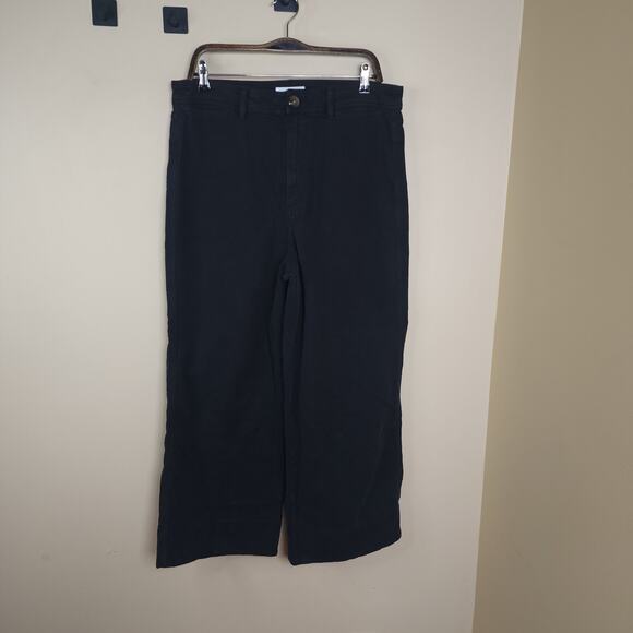 Loft High Waist Wide Leg in Black Size 31 - Picture 1 of 11